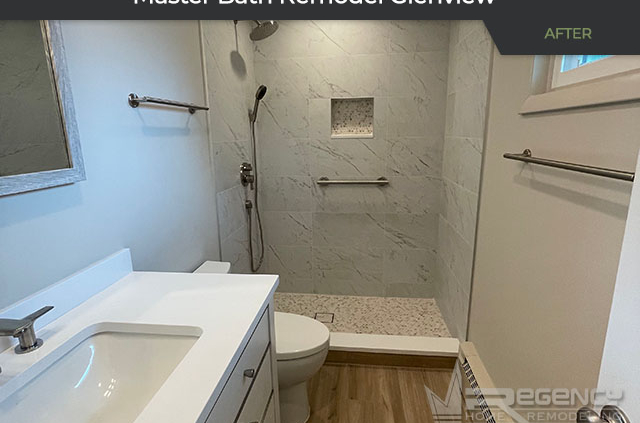 Master Bath Remodel - 3018 Peachgate Lane, Glenview, IL, 60048 by Regency Home Remodeling