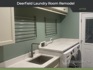 Laundry Room Remodel - 28 Rivershire Dr, Deerfield IL 60015 by Regency Home Remodeling