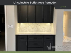 Buffet Area Remodel - 209 Rivershire Ln, Lincolnshire, IL 60069 by Regency Home Remodeling