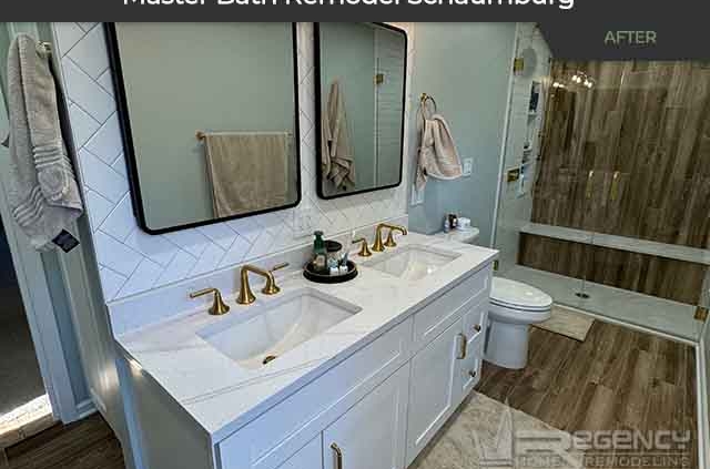 Master Bath Remodel - 501 Willington Dr, Schaumburg, IL 60194 by Regency Home Remodeling