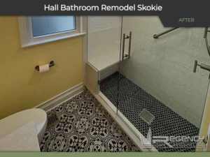 Hall Bathroom Remodel - 8111 N Kilbourn Ave, Skokie, IL 60076 by Regency Home Remodeling