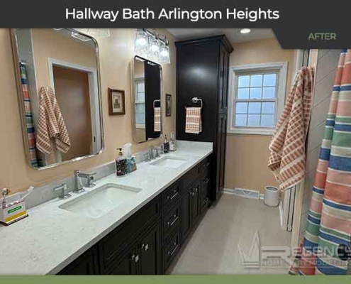 Hallway Bath Remodel - 710 E Appletree Ln, Arlington Heights, IL 60004 by Regency Home Remodeling